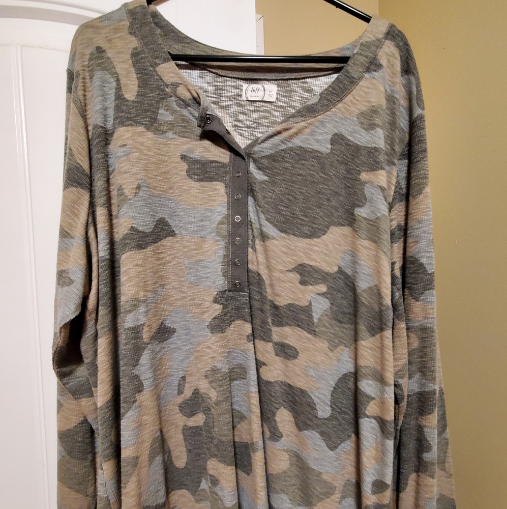 Womens Plus Size Long Sleeve Thermal